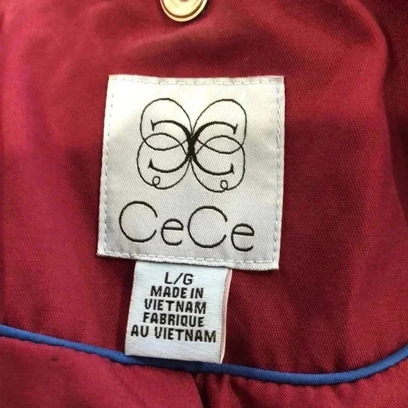 CeCe winter coat with hood. Purple.  Size L. - Picture 10 of 12